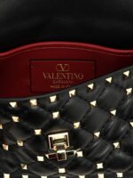 Valentino Garavani черна дамска чанта от агнешка кожа - Image 4