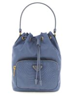 Prada синя дамска чанта от рециклиран полиамид