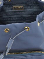 Prada синя дамска чанта от рециклиран полиамид - Image 4