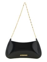 Jacquemus черна кожена чанта за рамо