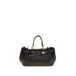 Balenciaga черна кожена чанта за рамо Bos Taurus