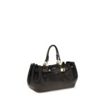 Balenciaga черна кожена чанта за рамо Bos Taurus - Image 2