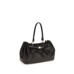Balenciaga черна кожена чанта за рамо от телешка кожа Bos Taurus - Image 2