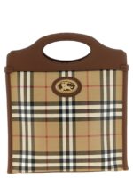 Burberry бежева памучна дамска чанта