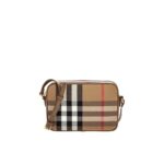 Burberry кафява кожена чанта за рамо