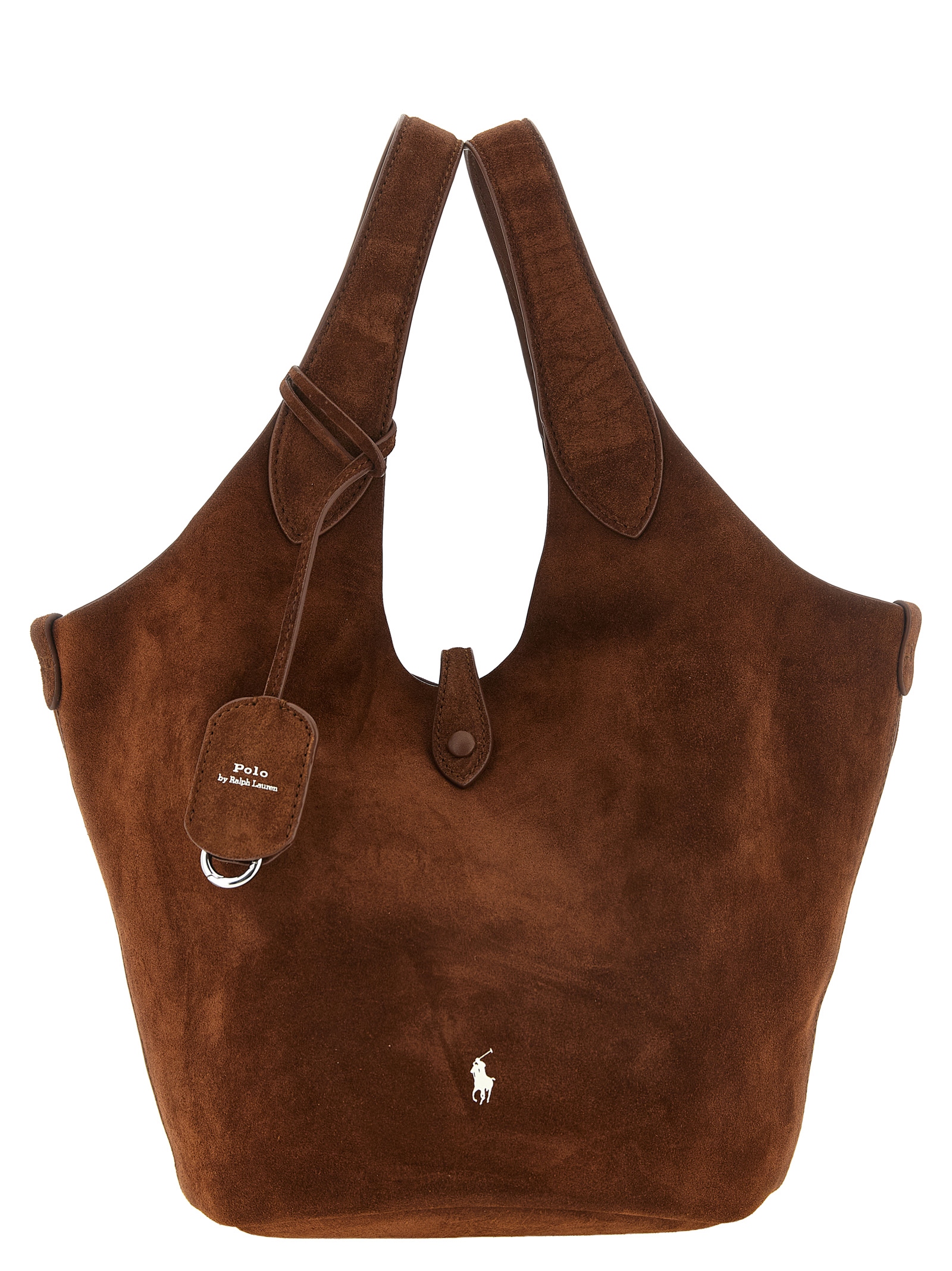 11211441.jpeg Polo Ralph Lauren кафява кожена тоут чанта - Image 1