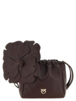 PINKO бордо кожена клъч чанта