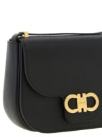 Ferragamo черна кожена чанта през тялото - Image 3