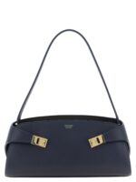 Ferragamo синя кожена чанта за рамо