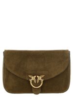 PINKO двуцветна чанта през тялото от телешка кожа