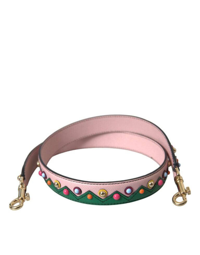 Dolce & Gabbana розова кожена презрамка за дамска чанта