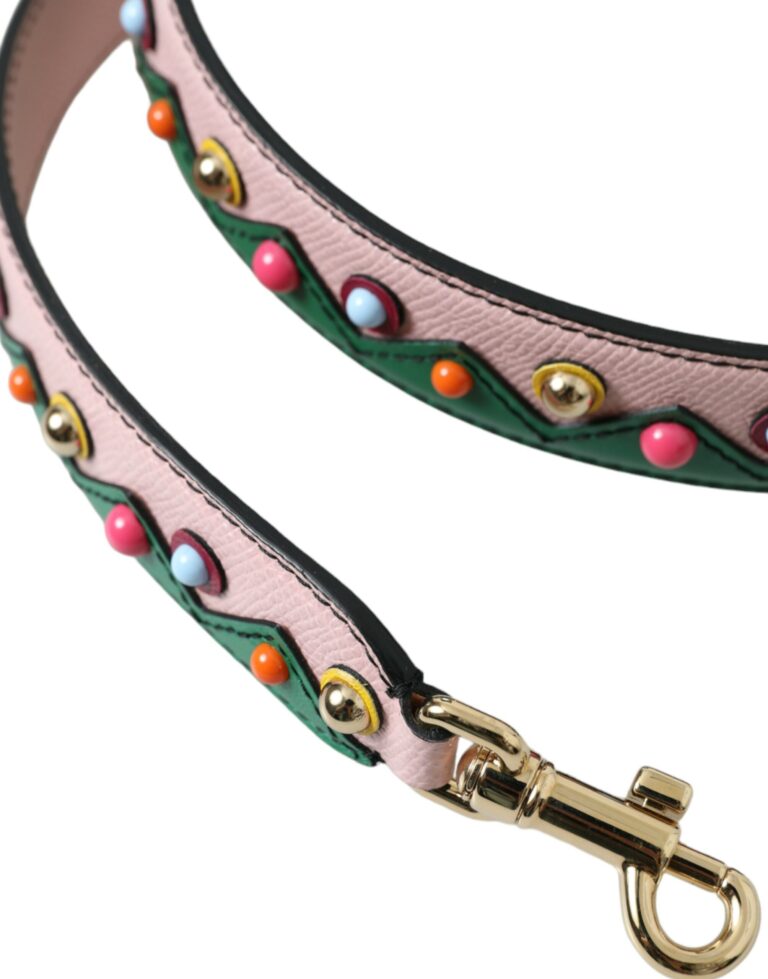 Dolce & Gabbana розова кожена презрамка за дамска чанта - Image 3