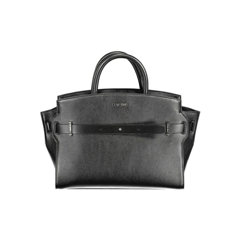 Calvin Klein черна дамска чанта от полиуретан - Image 2