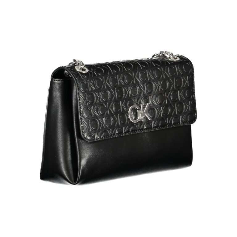 Calvin Klein черна полиестерна дамска чанта - Image 3