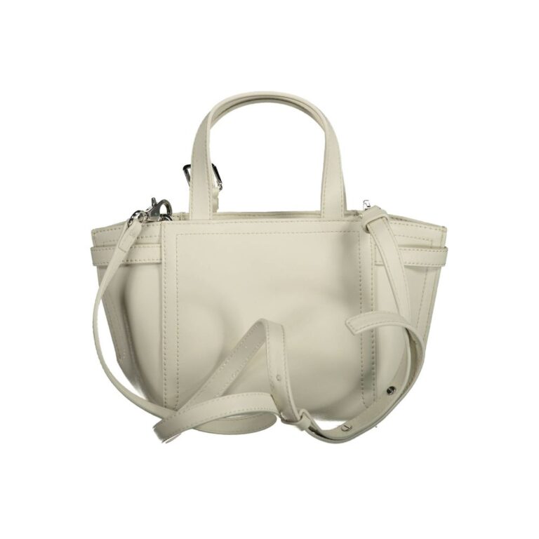 Calvin Klein бяла дамска чанта от полиестер - Image 2