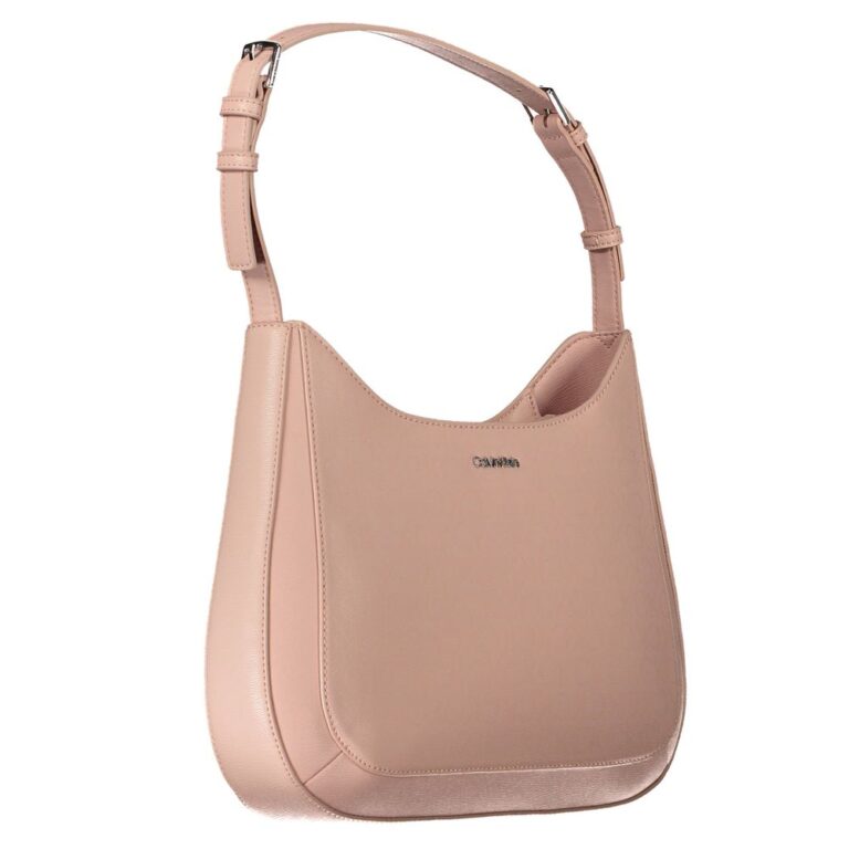 Calvin Klein розова полиестерна дамска чанта - Image 3