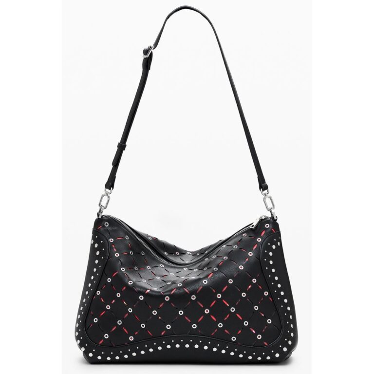 Desigual черна дамска мини чанта от полиуретан - Image 3
