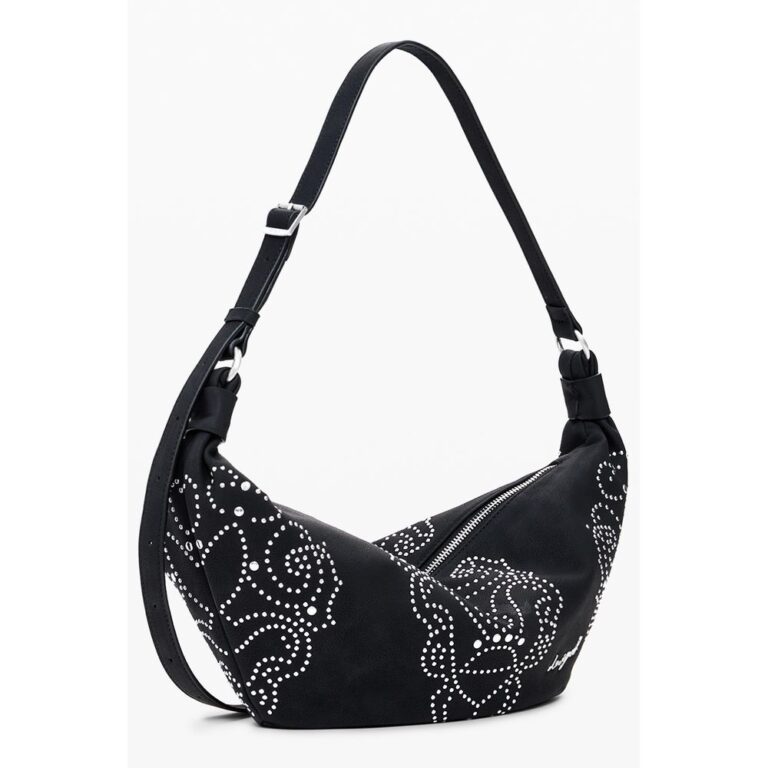 Desigual черна дамска чанта от полиуретан - Image 2