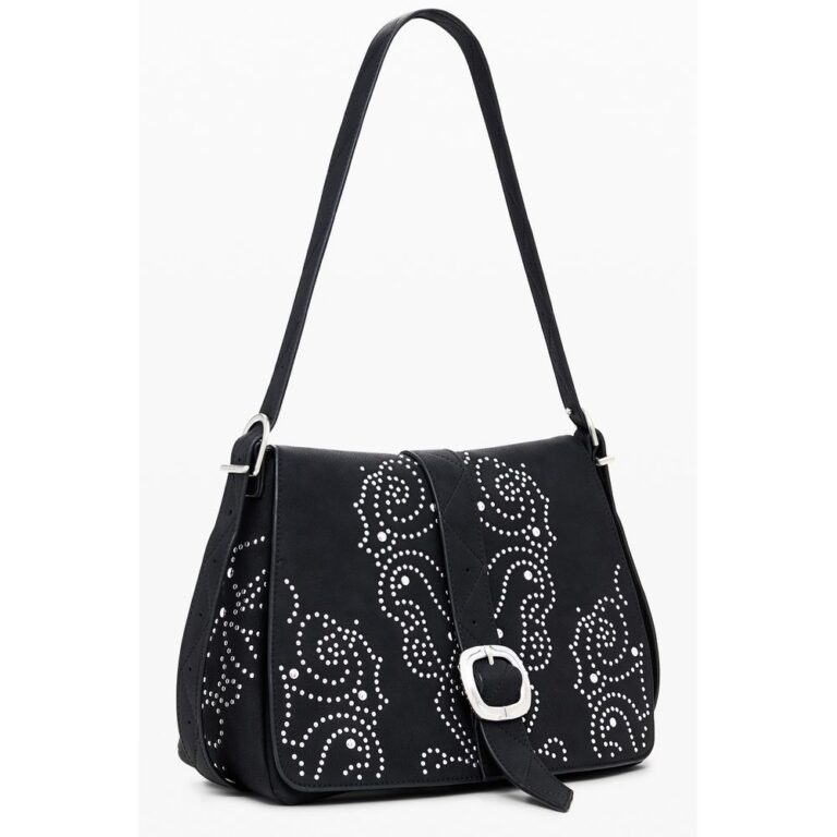 Desigual черна полиуретанова дамска чанта - Image 2
