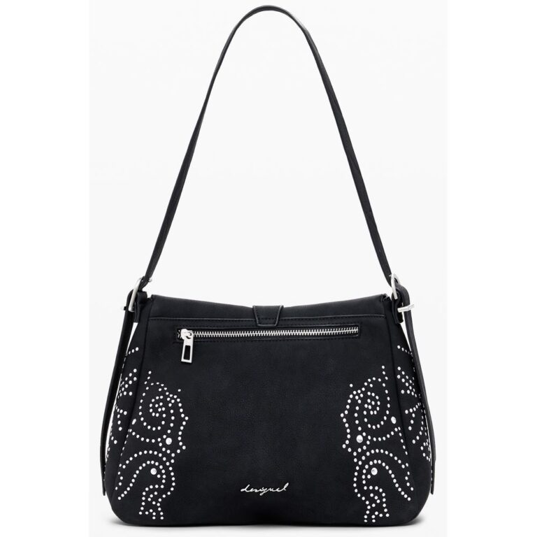 Desigual черна полиуретанова дамска чанта - Image 3