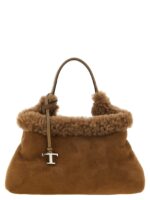 Tod's кафява дамска чанта от мериносова вълна