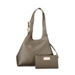 Coccinelle кафява кожена дамска чанта