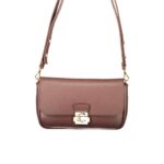 Coccinelle кафява кожена дамска чанта