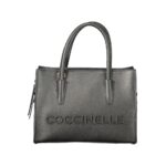 Coccinelle черна кожена дамска чанта