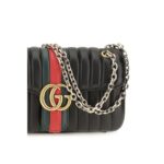 Gucci черна кожена чанта за рамо от телешка кожа Bos Taurus - Image 4
