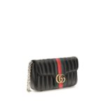 Gucci черна кожена чанта за рамо - Image 2
