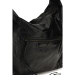 Balenciaga черна кожена чанта за рамо Le City Hobo - Image 4