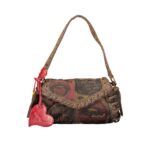 Desigual кафява дамска чанта от памук
