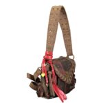 Desigual кафява дамска чанта от памук - Image 3