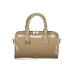 Furla зелена кожена дамска чанта