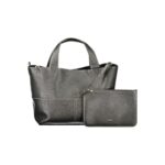 Furla черна кожена дамска чанта