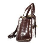 Furla кафява кожена дамска чанта - Image 3