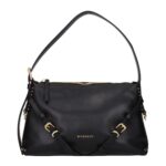 Givenchy черна кожена чанта за рамо