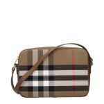 Burberry бежева текстилна чанта през тялото