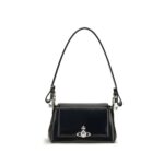 Vivienne Westwood черна дамска чанта от телешка кожа Bos Taurus