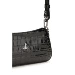 Vivienne Westwood черна кожена чанта за рамо - Image 4