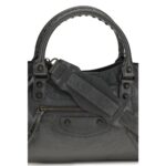 Balenciaga сива кожена чанта за рамо Ovis Aries - Image 4