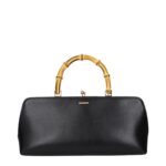 Jil Sander черна кожена дамска чанта