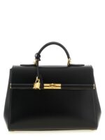 Dolce & Gabbana черна дамска чанта от агнешка кожа