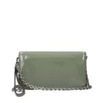 Tory Burch зелена кожена дамска чанта - Image 3