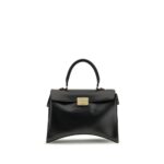 Balenciaga черна чанта за рамо от телешка кожа Bos Taurus