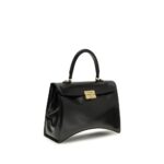 Balenciaga черна чанта за рамо от телешка кожа Bos Taurus - Image 2