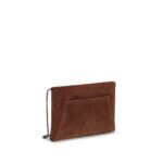 Brunello Cucinelli бордо кожена чанта за рамо - Image 3