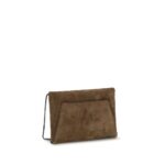 Brunello Cucinelli кафява кожена чанта за рамо - Image 3