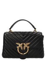 PINKO черна кожена дамска чанта