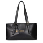 Versace черна кожена чанта за рамо